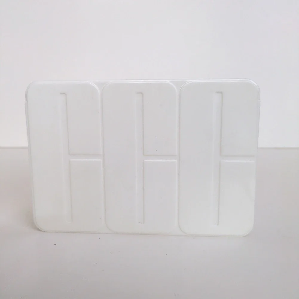 RARE Vtg Clinique Storage Box White Embossed Logo Makeup Organizer Case